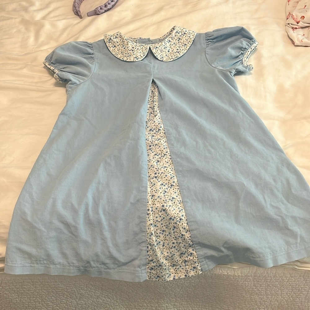 Anvy Kids - Blue and Green floral dress (Size 8)